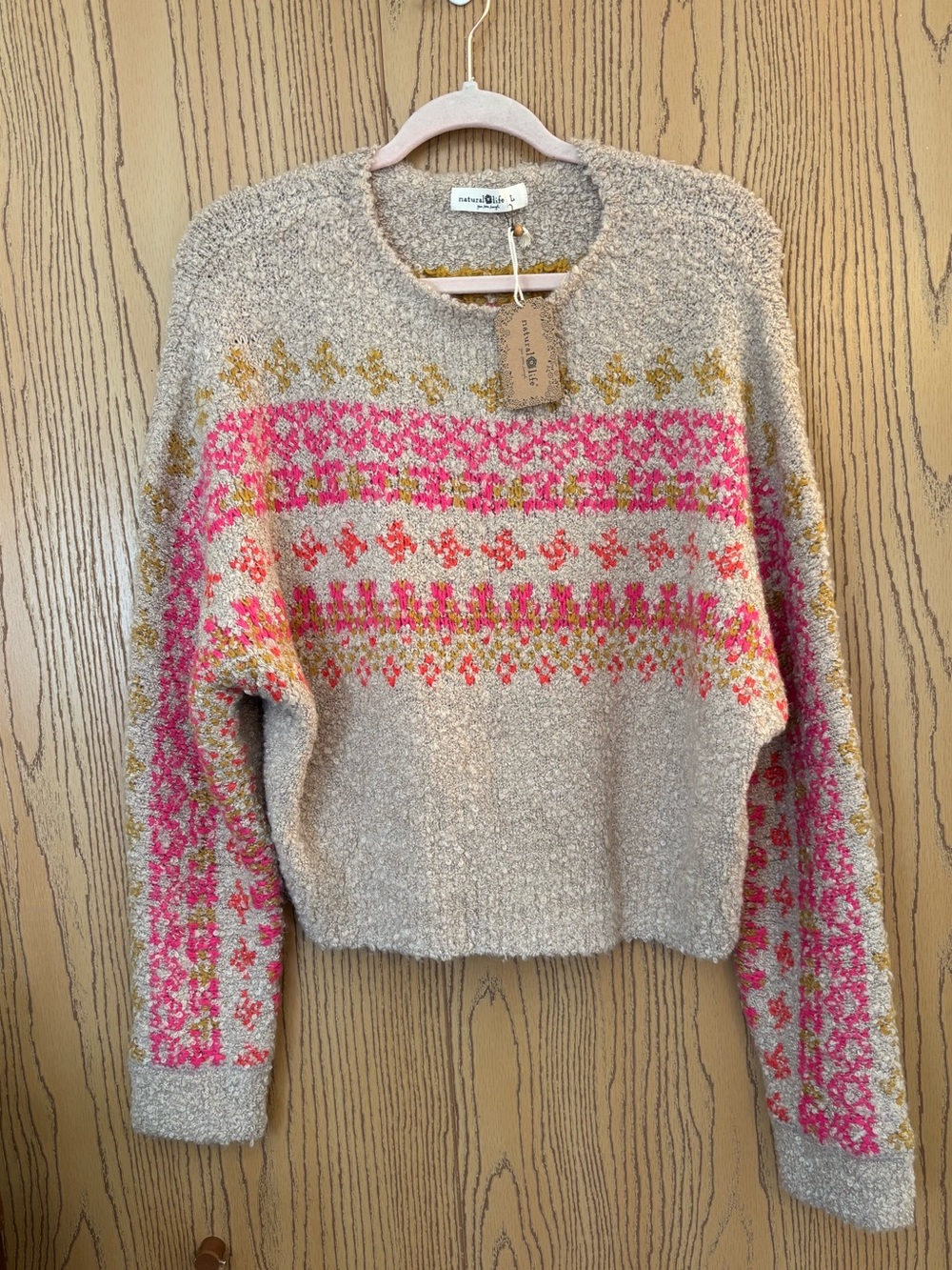 Natural Life Cropped Sweater NWT